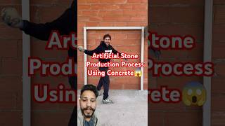 Artificial Stone Production Process Using Concrete 😱 share youtubeshorts viralvideo [upl. by Hilary514]