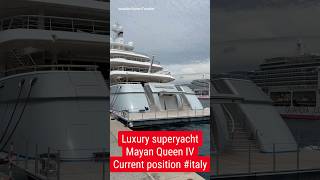 Current position italy Mayan Queen IV is a luxury superyacht owned by a Mexican billionaire [upl. by Lindy557]