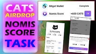 Cats Airdrop Nomis Score  How to Complete Nomis Score Cats Airdrop How to Nomis Score Cats Airdrop [upl. by Ecnav]