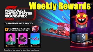 F1 Clash  Weekly Rewards USA GP [upl. by Enived748]