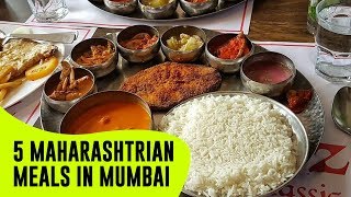 Top 5 Maharashtrian Thali in Mumbai You Must Try  Curly Tales [upl. by Tteragram]