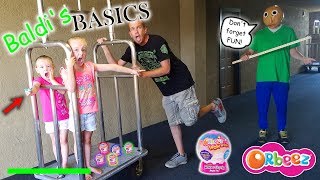 Baldis Basics in Real Life Orbeez Wowzer Surprise Toy Scavenger Hunt at Hotel [upl. by Portuna]