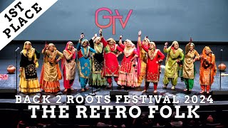 The Retro Folk  First Place Live Giddha category at Back 2 Roots Festival 2024 [upl. by Ariom467]