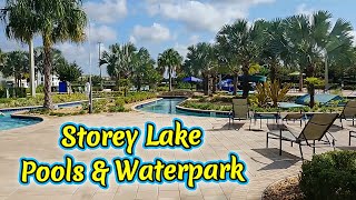 Storey Lake Resort 🏊 Pools amp Waterpark Tour 🤽 Kissimmee Florida vacation pool swimming water [upl. by Nevek96]