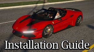 GTA V Mods  Installation Guide  2017 Ferrari J50 [upl. by Riay589]