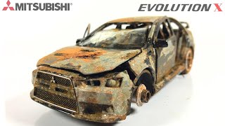 Restoring and Customizing a Mitsubishi Evolution X with a Custom Body Kit  132 Scale Model Car [upl. by Alisha]