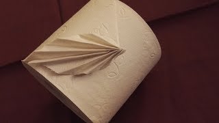 Toilettenpapier falten Origami Fächer [upl. by Kruse351]