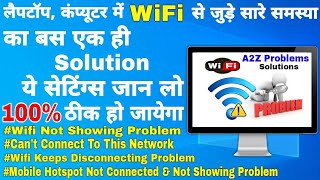 Fix Cant Connect To This Network  Wifi Not Showing Problem  Wifi Keeps Disconnecting Problem [upl. by Cornel537]