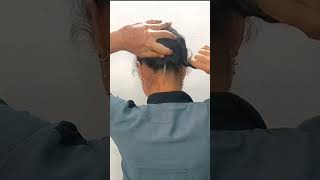 simple basic Bun hairstyles  everyday bun hairstyles bunhairstyle viralvideo short 💖 [upl. by Timothee]