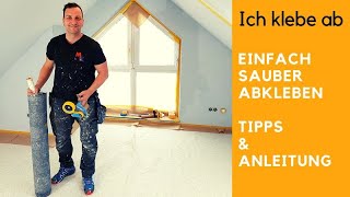 Abkleben vor dem streichen  einfach und sauber  Tipps und Tricks [upl. by Aufmann321]