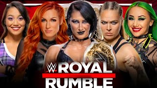 Rhea Ripley vs Ronda Rousey vs Becky Lynch vs Shotzi vs Roxanne Full Match WWE Royal Rumble 2024 [upl. by Artenra]