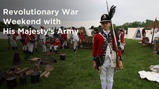 A DAY With BRITISH Revolutionary War Reenactors [upl. by Lehcear208]