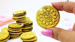 REGALA OREOS DE ORO ♥ DIY GALLETAS DE 24K  SAN VALENTIN [upl. by Nivled]