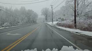 Snowy Drive Through Mendon Vermont  Rutland to Killington to Snowboard [upl. by Daphna]