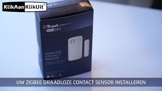 Zigbee draadloze contact sensor KlikAanKlikUit [upl. by Andris]