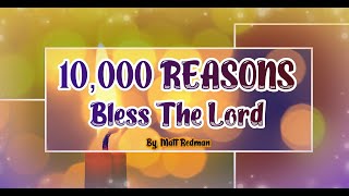 10000 REASONS KARAOKE [upl. by Hsekar]