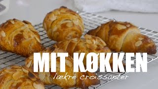 CROISSANTER – sådan laver du en god wienerdej til croissanter med mandelfyld [upl. by Eveneg]