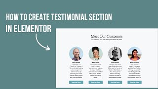 How To Create Testimonial Section For WordPress Website  Elementor  ElementsKit Lite Plugin [upl. by Eeliah319]