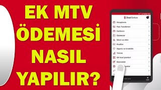 EK MTV ÖDEMESİ NASIL YAPILIR [upl. by Maisie]