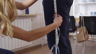 Measure Yourself for a Suit and Pants  How to Measure Pants Length [upl. by Yuht]