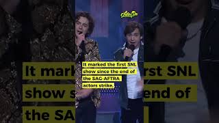 🎤 Timothee Chamalet and Marcello Hernandez rap in SNL [upl. by Vharat]