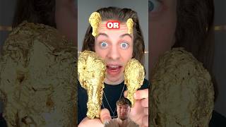 Giant Gold Chicken Wing ASMR LukeDidThat asmr asmrsounds trending [upl. by Eelahc]