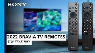 Sony  2022 BRAVIA® TV Remotes Product Overview [upl. by Akenor]