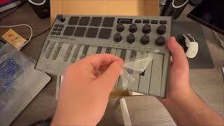 Akai Professional MPK Mini MK3 Special Edition Grey MIDI keyboard Unboxing [upl. by Clava]