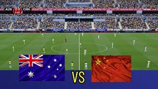 AUSTRALIA X CHINA  World Cup Qualification AFC  Full Match eFootball [upl. by Ainaj]