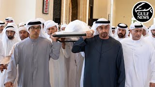 UAE President performs funeral prayer for late Sheikh Tahnoun bin Mohammed [upl. by Kciderf452]