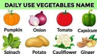 List of Vegetables Name in English and Hindi with pictures and pronunciation  videogyanshows [upl. by Manaker]