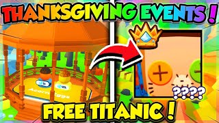 🦃THANKSGIVING EVENT LEAKS in PETS GO amp PET SIM 99 Roblox [upl. by Rooke679]