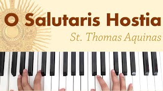 O Salutaris Hostia  Piano Chords Notes Lyrics [upl. by Eimile]