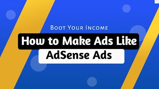 Customized AdSense Ad Code for ThirdParty Ad Network Direct Links [upl. by Eannaj739]