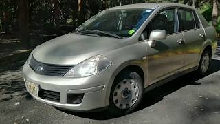 VideoReseña Nissan Tiida Sedan 2008 [upl. by Nyer]