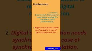 Advantages amp Disadvantages of Digital Communication mobileg4u [upl. by Amoeji930]