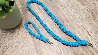 Kenai Keychain and Labrador Lanyard easy Crochet pattern Crochet wristlet handmade keychain [upl. by Ianteen]