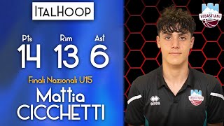 Mattia Cicchetti  Finali Nazionali U15 2024  MVP 3° giornata [upl. by Edge418]