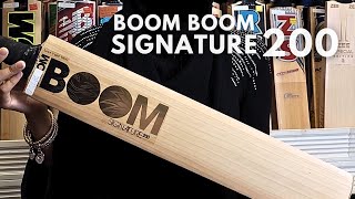 Boom Boom SIGNATURE 200 English Willow Cricket Bat [upl. by Haelahk]