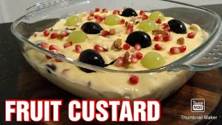 Fruit custard recipe  Kastard buah buahan  Pars Delight [upl. by Airrotal581]