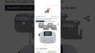 Brother PTM95 PTouch Monochrome Label Maker Bundle 4 Label Tapes IncludedWhite [upl. by Alieka391]