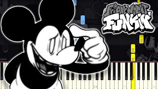 FNF VS Mickey Mouse  Dejection  Piano tutorial [upl. by Hanover526]