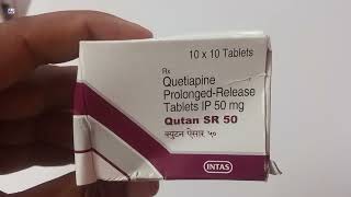 Qutan SR 50 Tablet  Quetiapine Tablets  Qutan SR 50 Tablet Uses Side effects Benefits Dosage [upl. by Nosirrah]