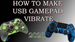 Make any usb gamepad controller vibrate while gaming on pc 2020 and beyond [upl. by Hedva]