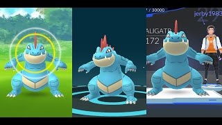 CATCH FERALIGATR POKESMON GO  EVOLUTION FERALIGATR Gym Battle [upl. by Caroline]