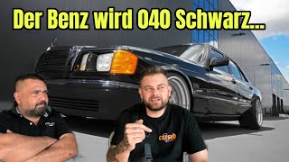 Der Benz wird in 040 Schwarz Lackiert [upl. by Ttenrag]