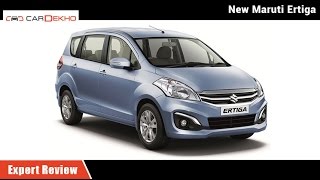 Maruti Ertiga SHVS  Exclusive Expert Review  CarDekhocom [upl. by Auqenahs]