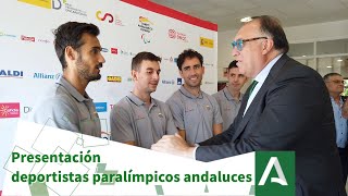 Presentación deportistas paralímpicos andaluces [upl. by Pinette]