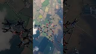 41 skydivers set new British record for largest ever sequential formation dive  SWNS [upl. by Hillhouse171]