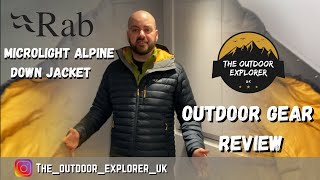 The New Rab Microlight Down Alpine Jacket Outdoor Gear Review [upl. by Mikkanen548]